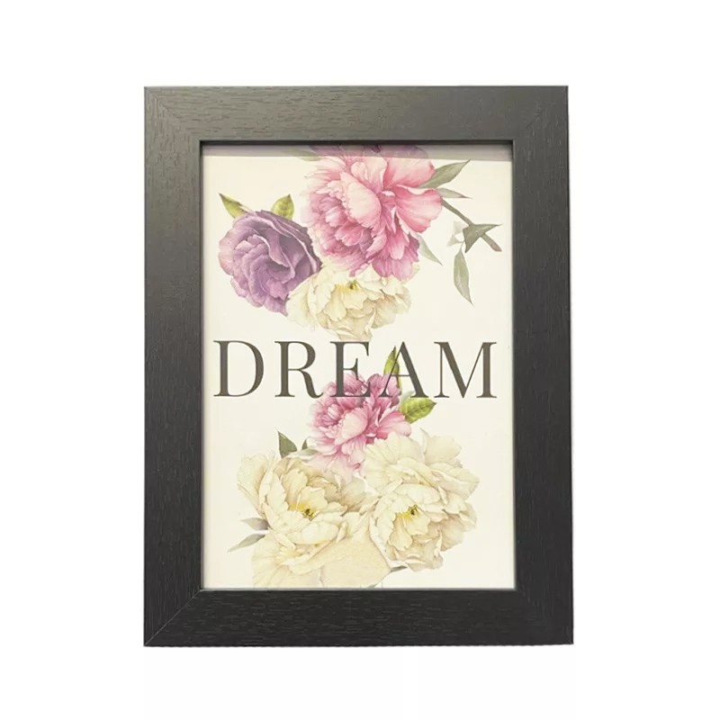 Rama foto Trudy, lemn, pentru o fotografie 15x21, rama neagra - imagine 5